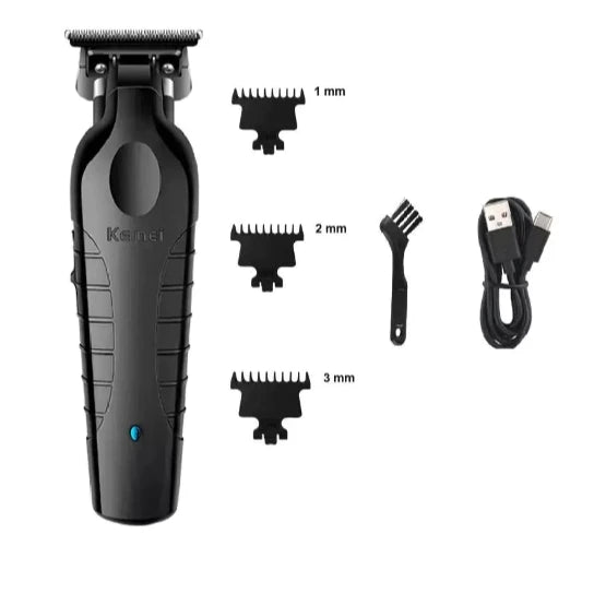 KEMEI Aparador de cabelo lâmina ajustável, profissional , USB , cortador para cabelos km-2299 Bivolt